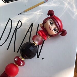 Disney Doorables: Wreak it Ralph: Jubileena Bing Bing handmade beaded pen